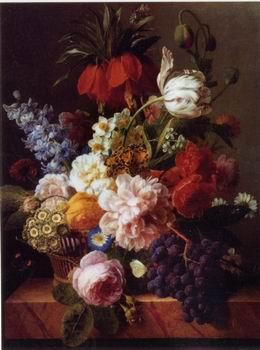 unknow artist Floral, beautiful classical still life of flowers 012